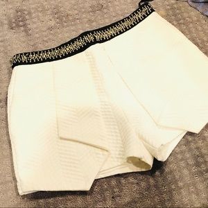 Fancy white skort with crystal beading